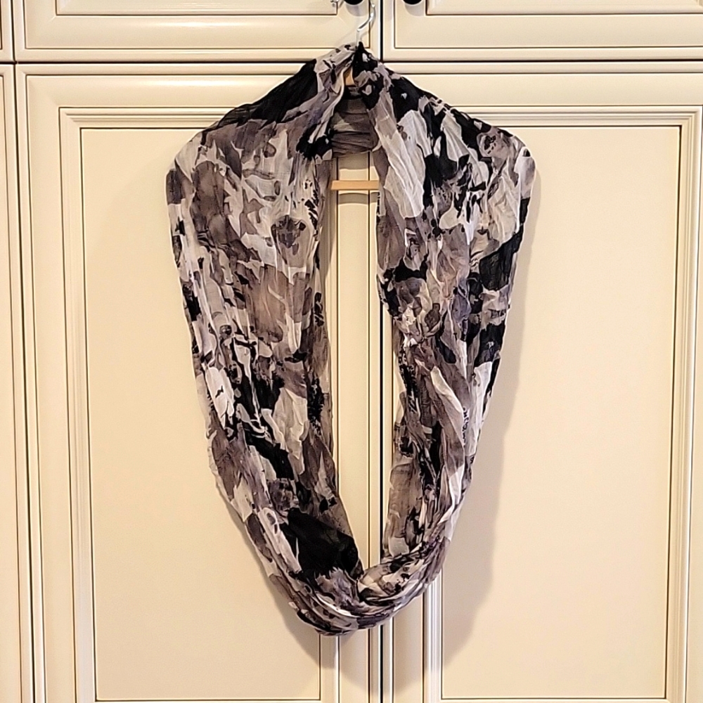Floral Infinity Scarf Shawl Wrap